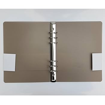 Amazon | 3パックA5A6 B5 PP 6リングバインダーカバー6穴